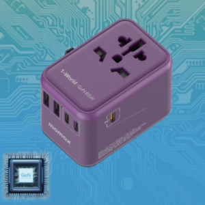 MOMAX - 65W GaN 方便式旅行插座 旅行轉插 1-World (紫色)